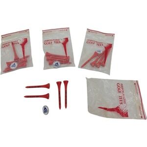 Delta Airlines Golf Tees And Ball Marker 4 Pack Bundle